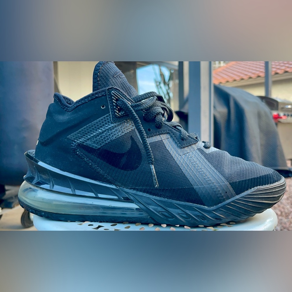 LeBron triple black 18 size 8
